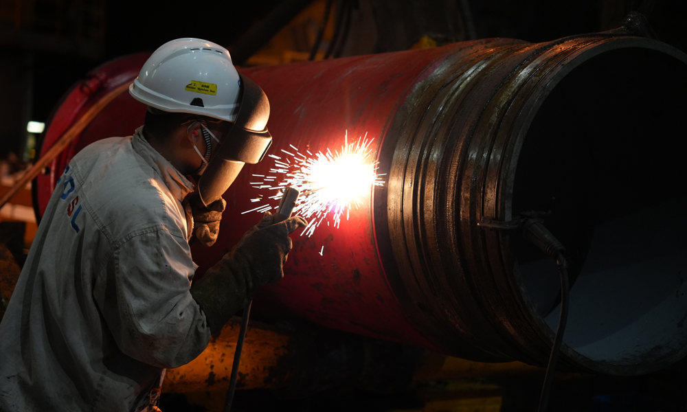 圖為作業(yè)現(xiàn)場。